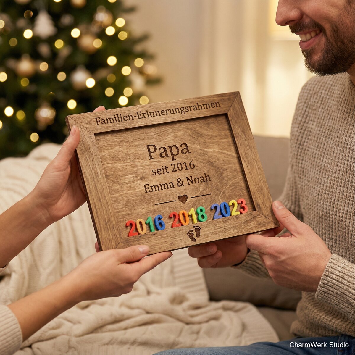Familien-„Erinnerungsrahmen“ mit 3D-Jahreszahlen - Lifestyle