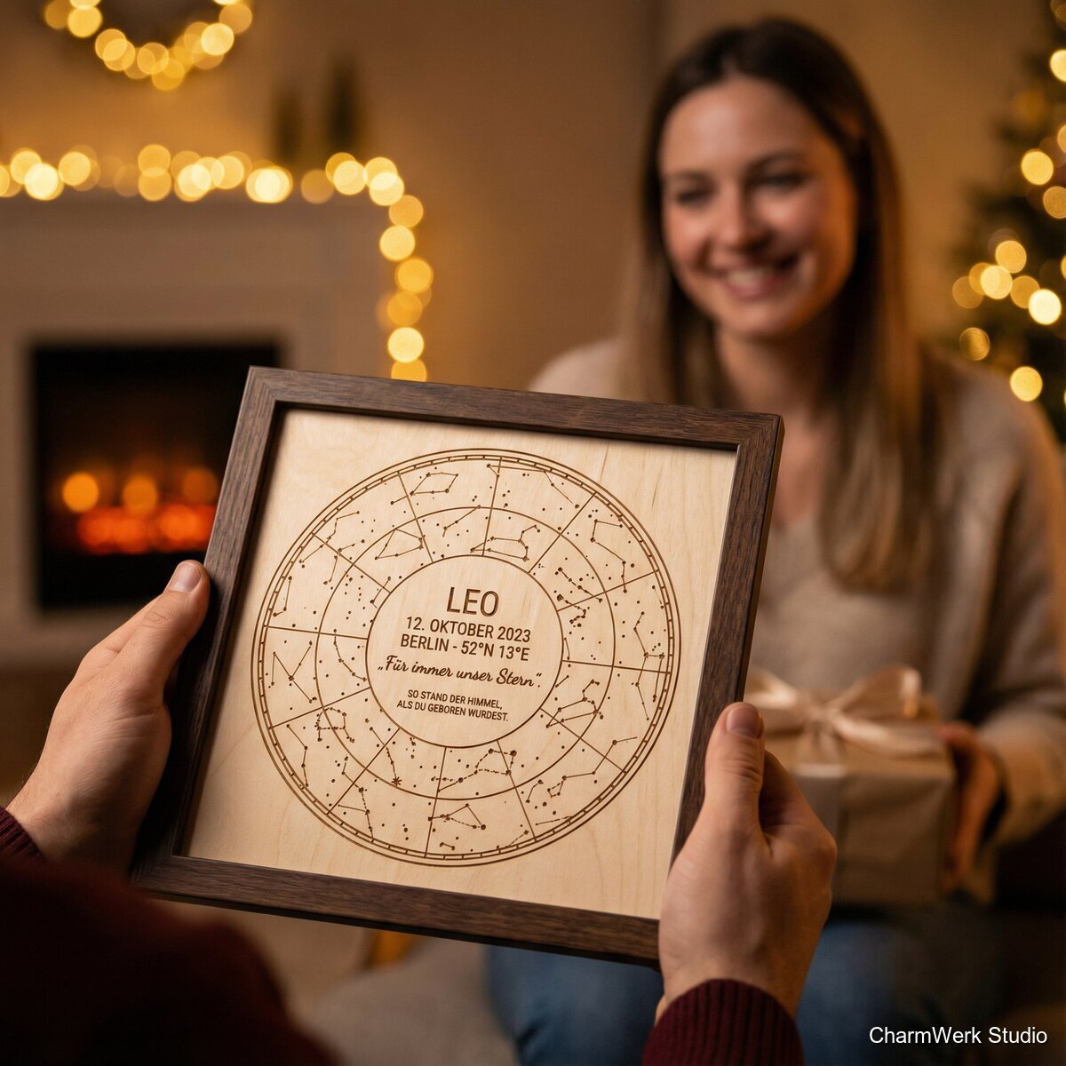 Lasergravierte Sternkarte des Geburtstagsabends - Lifestyle
