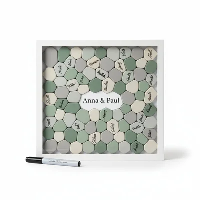 Gästebuch-Alternative: 3D-gedruckte Signatur-Rahmensteine