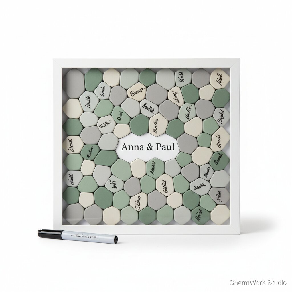 Gästebuch-Alternative: 3D-gedruckte Signatur-Rahmensteine