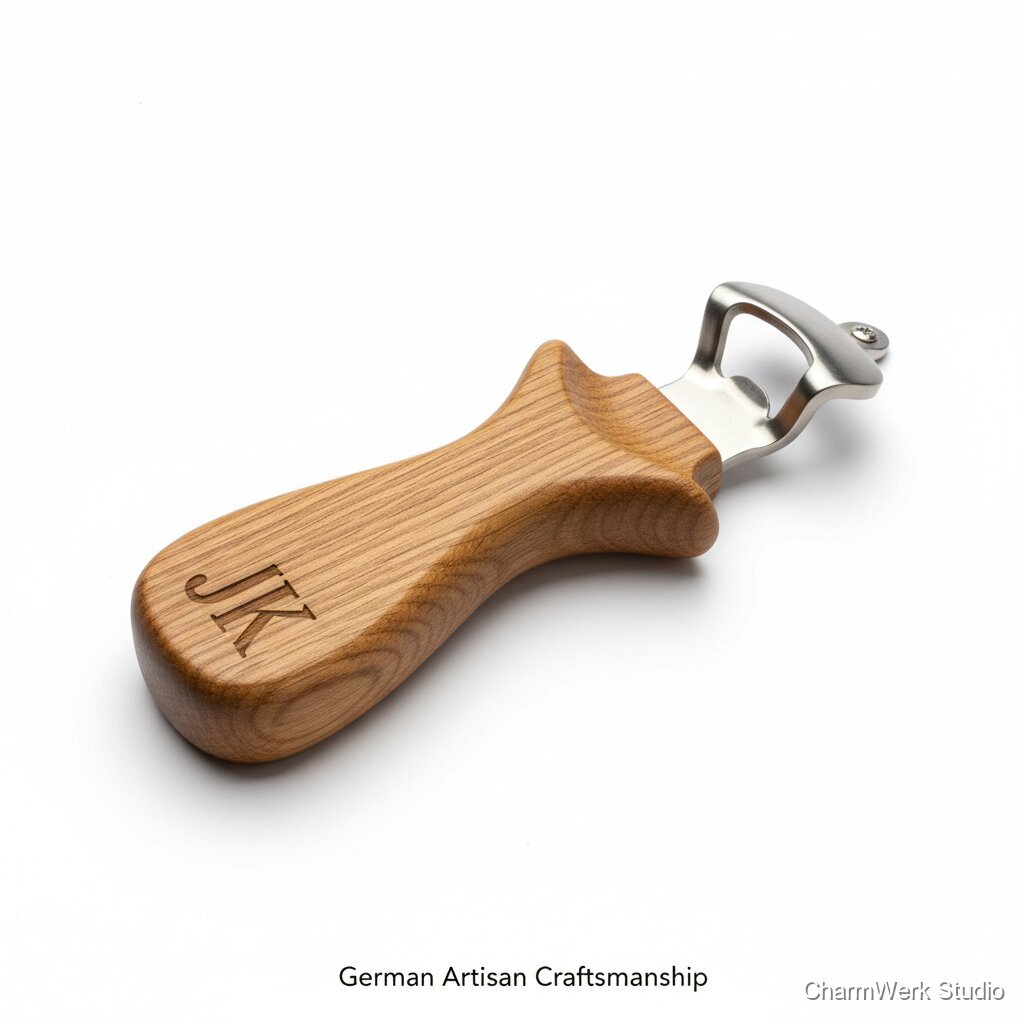 CNC-Flaschenöffner aus Holz mit Finger-Mulde