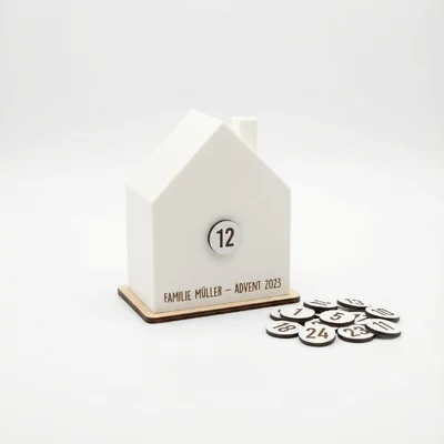 3D-gedruckter Advents-Countdown mit Magnetzahlen