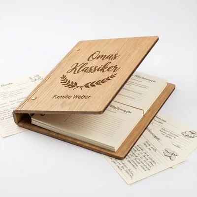 Personalisierte Weihnachtsrezept-Mappe „Omas Klassiker“