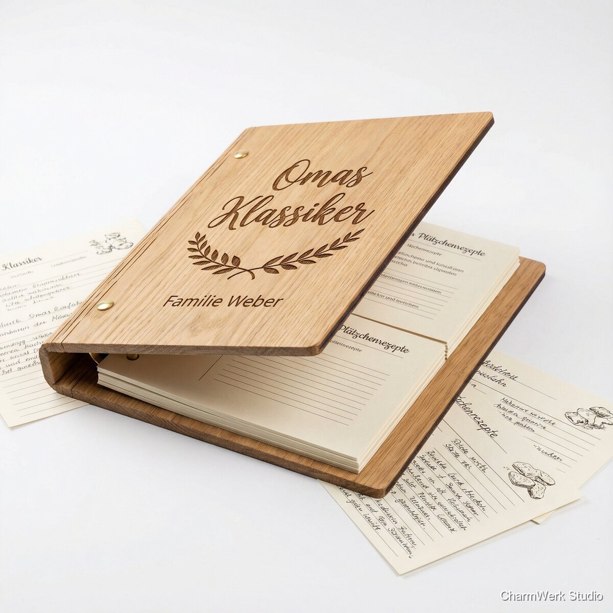 Personalisierte Weihnachtsrezept-Mappe „Omas Klassiker“