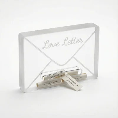 Acryl-„Love Letter“-Briefumschlag als Deko