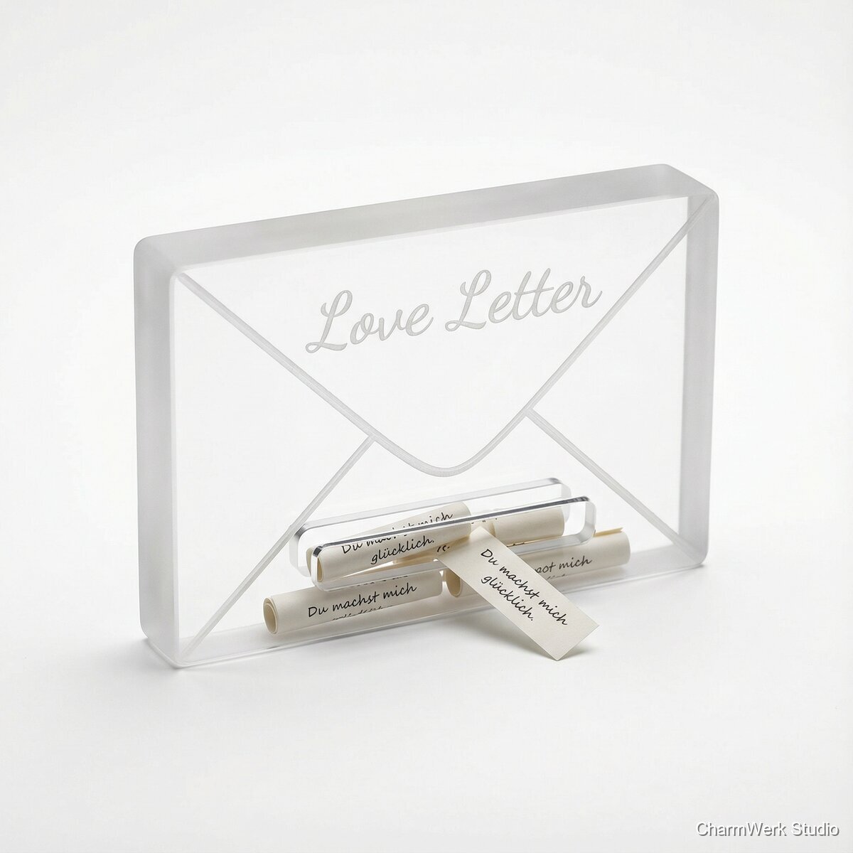Acryl-„Love Letter“-Briefumschlag als Deko