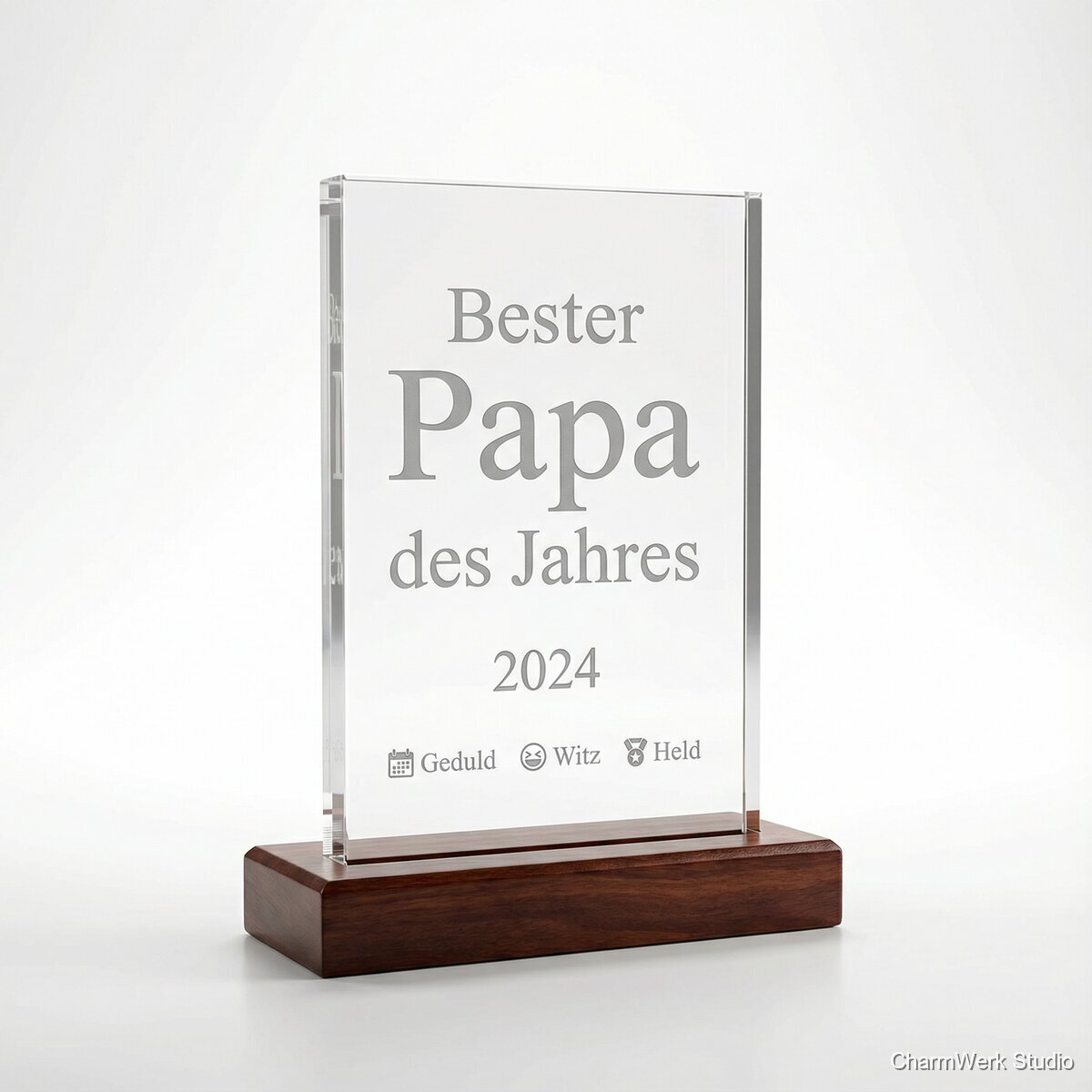 Acryl-Trophäe „Bester Papa des Jahres“