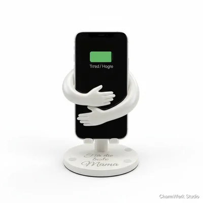 Handy-Ladestation in Form einer Umarmung