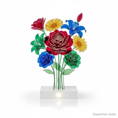 Acryl-Blumenstrauß, der nie verwelkt