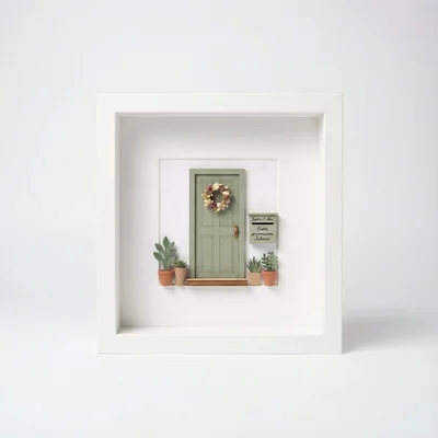 „Erstes gemeinsames Zuhause“ Mini-Diorama im Bilderrahmen