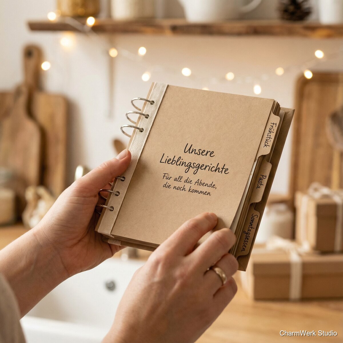 Handgefertigtes Rezeptbuch „Unsere Lieblingsgerichte“ - Lifestyle