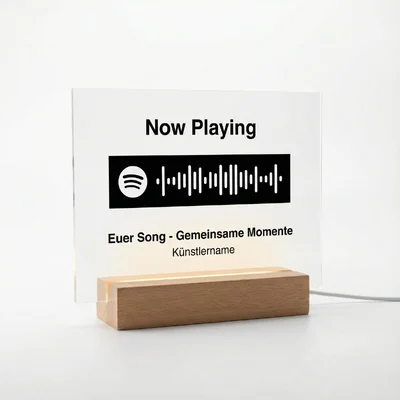 Acryl-„Spotify“-Schild mit eurem Song