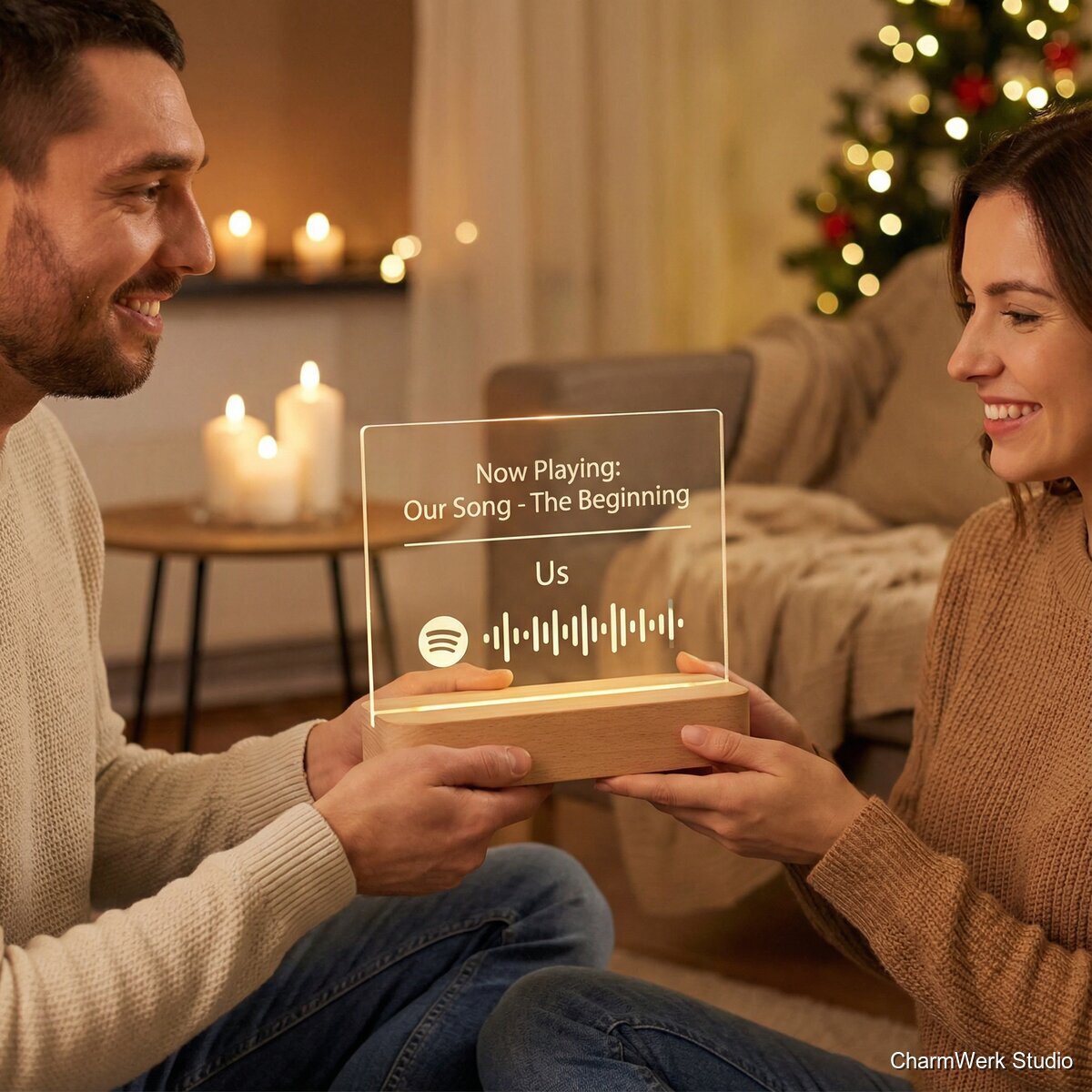 Acryl-„Spotify“-Schild mit eurem Song - Lifestyle