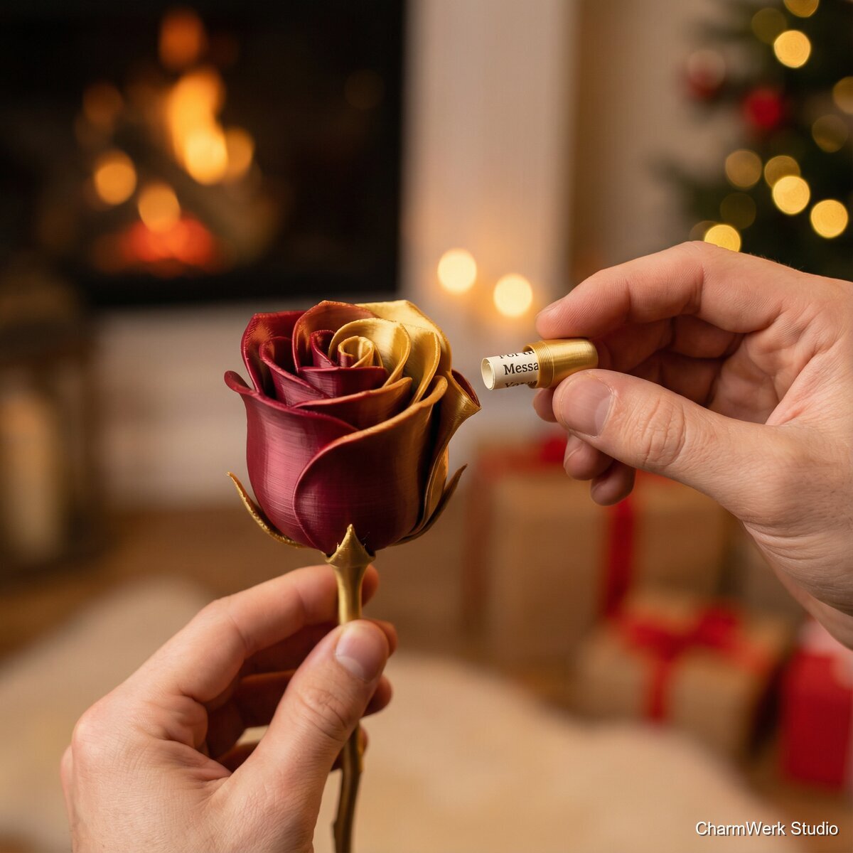 3D-gedruckte Rose mit versteckter Nachricht - Lifestyle