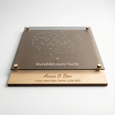„Sternbild eurer Nacht“ Holz-Acryl-Wandbild