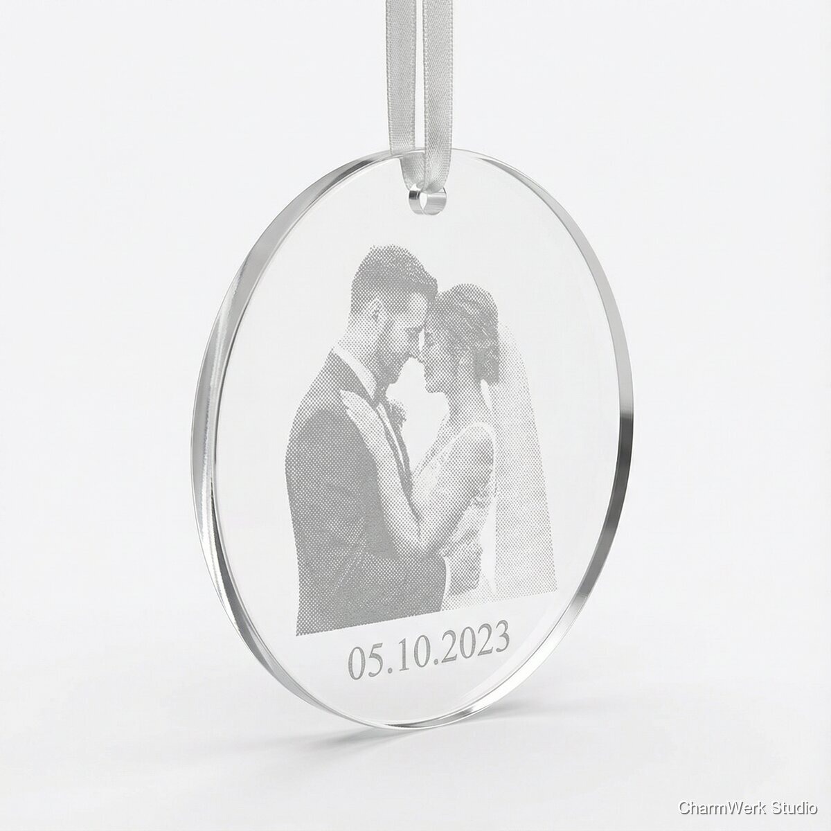 Acryl-Fotoornament für Fenster oder Wand - Seitenansicht