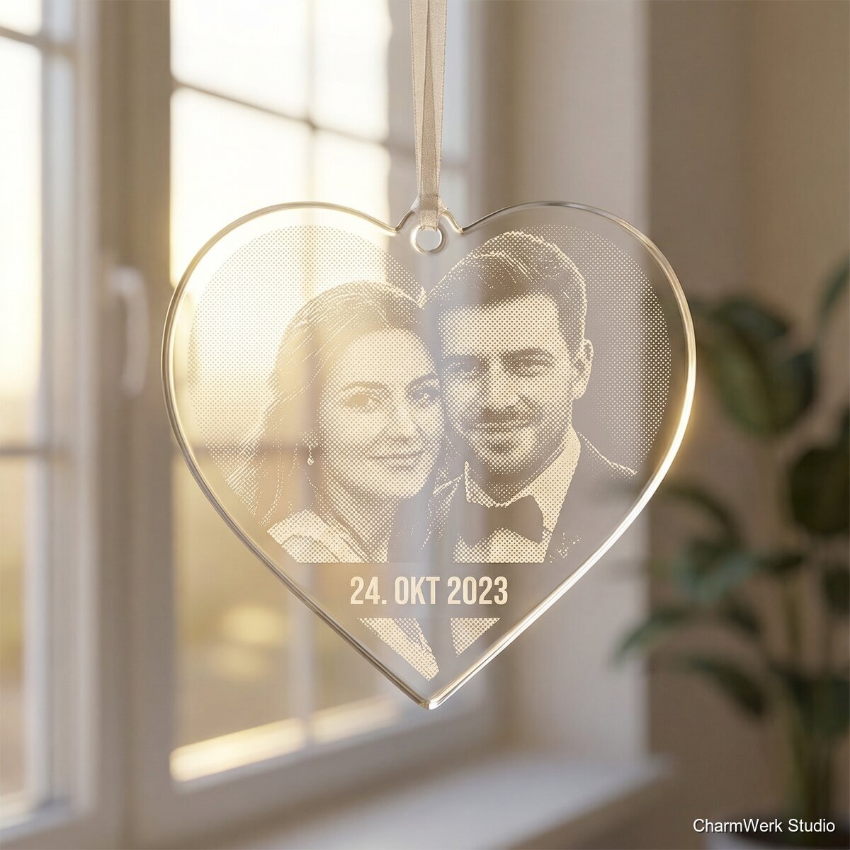 Acryl-Fotoornament für Fenster oder Wand - Detailansicht