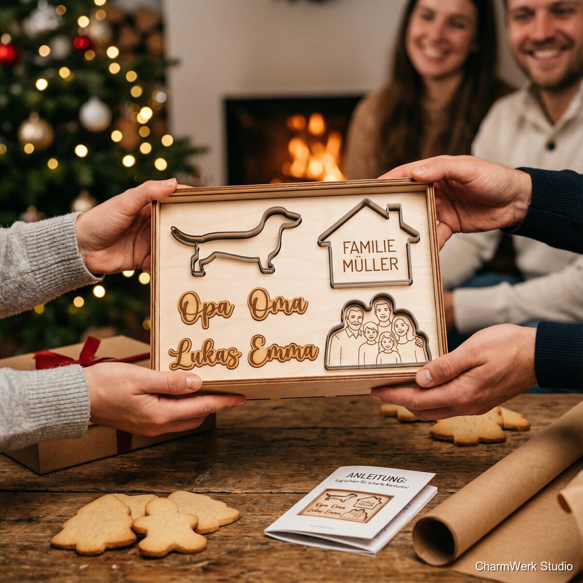 Weihnachts-Cookie-Cutter-Set mit Familienmotiven - Lifestyle