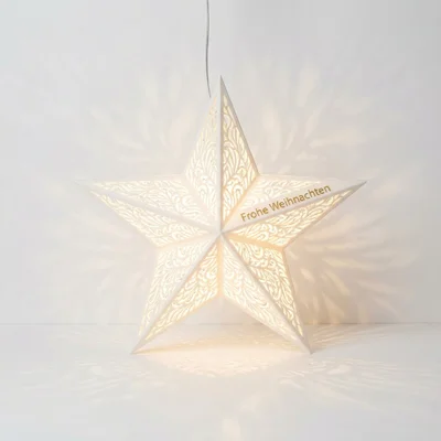 Weihnachtsstern-Lampenschirm für warmes Ambientelicht