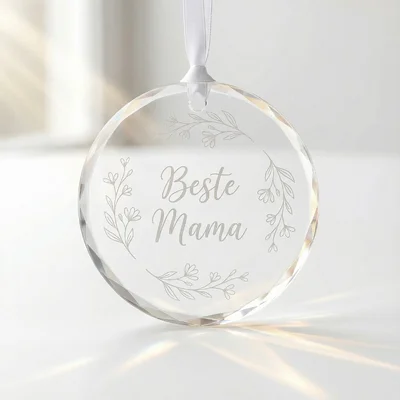 Acryl-Lichtfänger „Beste Mama“ für das Fenster