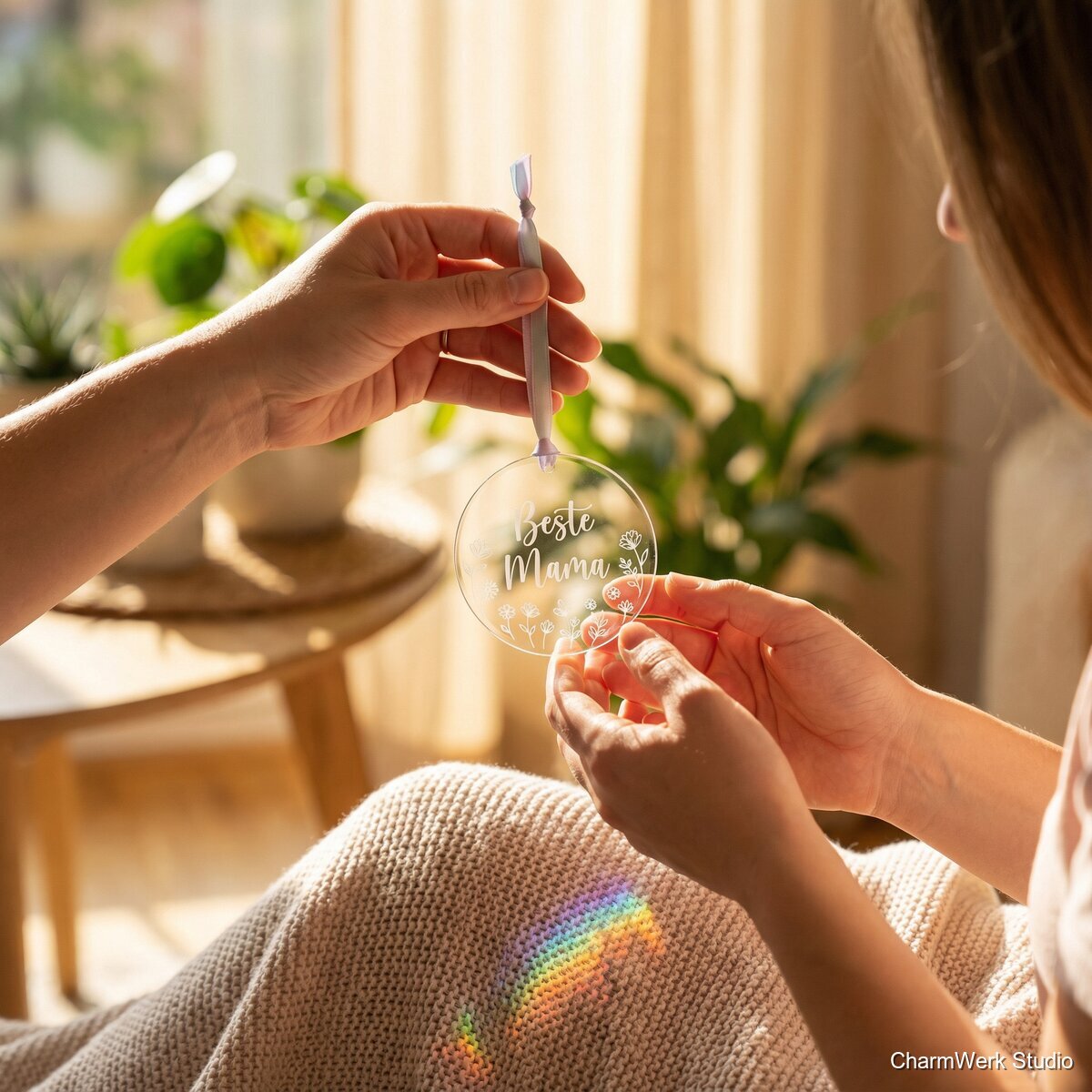 Acryl-Lichtfänger „Beste Mama“ für das Fenster - Lifestyle