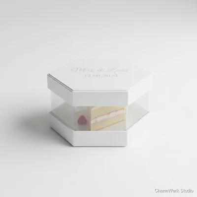 3D-gedruckte Cake-Saver Box für Tortenstück