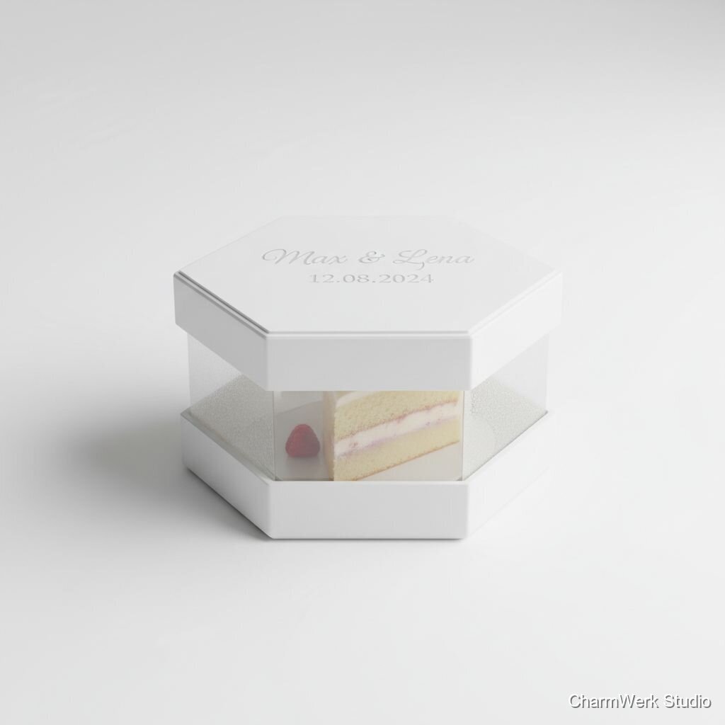 3D-gedruckte Cake-Saver Box für Tortenstück