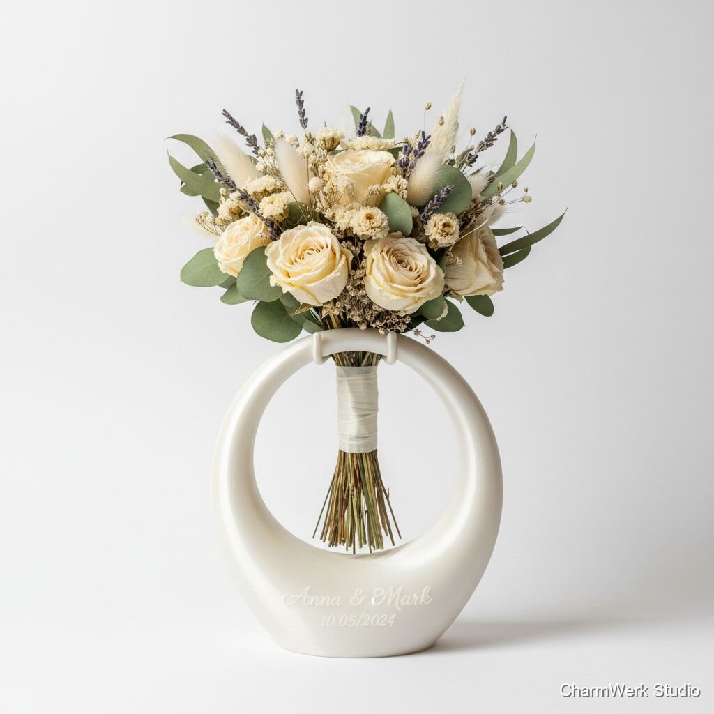3D-gedruckter „Brautstrauß“-Ständer für Trockenblumen