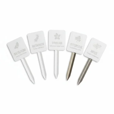 3D-gedrucktes Pflanzenlabel-Set mit Kräuternamen & Icons