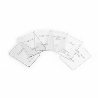 Kombi: Acryl-„Meilenstein“-Marker für Fotoshooting