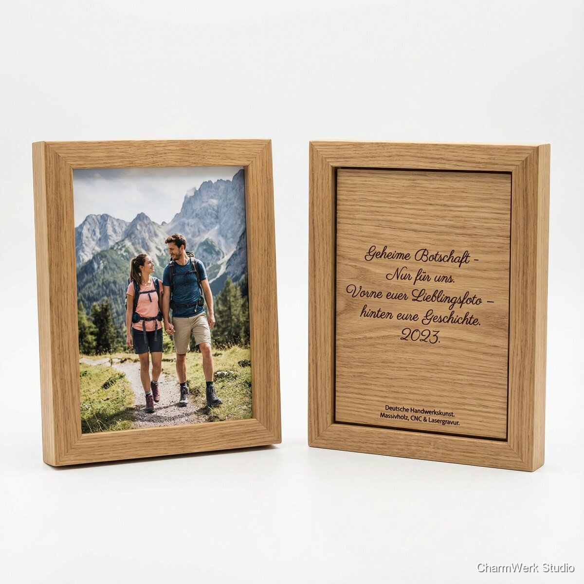 CNC-gefräster Bilderrahmen mit versteckter Botschaft