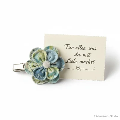 Handgemachte „Küchenhelfer“-Schürzen-Ansteckblume