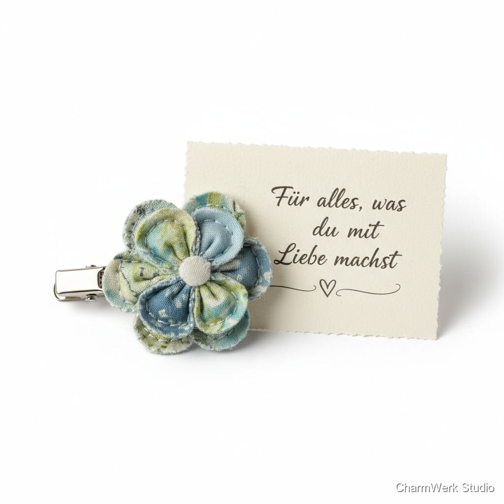 Handgemachte „Küchenhelfer“-Schürzen-Ansteckblume