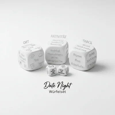 „Date Night“ Würfelset mit personalisierten Kategorien