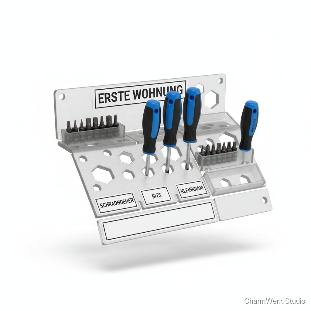 „Erste Wohnung“ Werkzeug-Organizer als Stecksystem