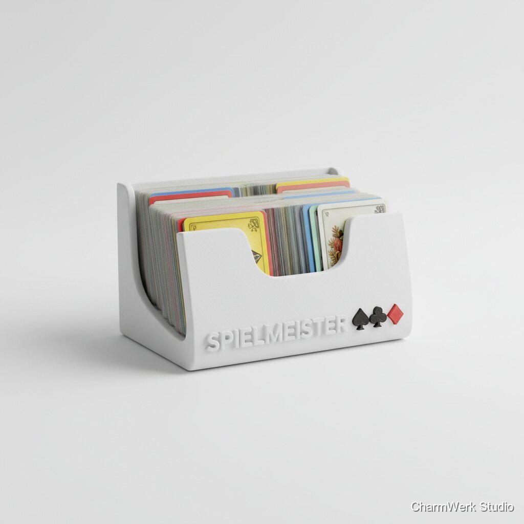 Personalisierter Kartenhalter für Brettspiele mit Icon-Leiste