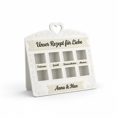 „Unser Rezept für Liebe“ Gewürz- und Kräuterhalter