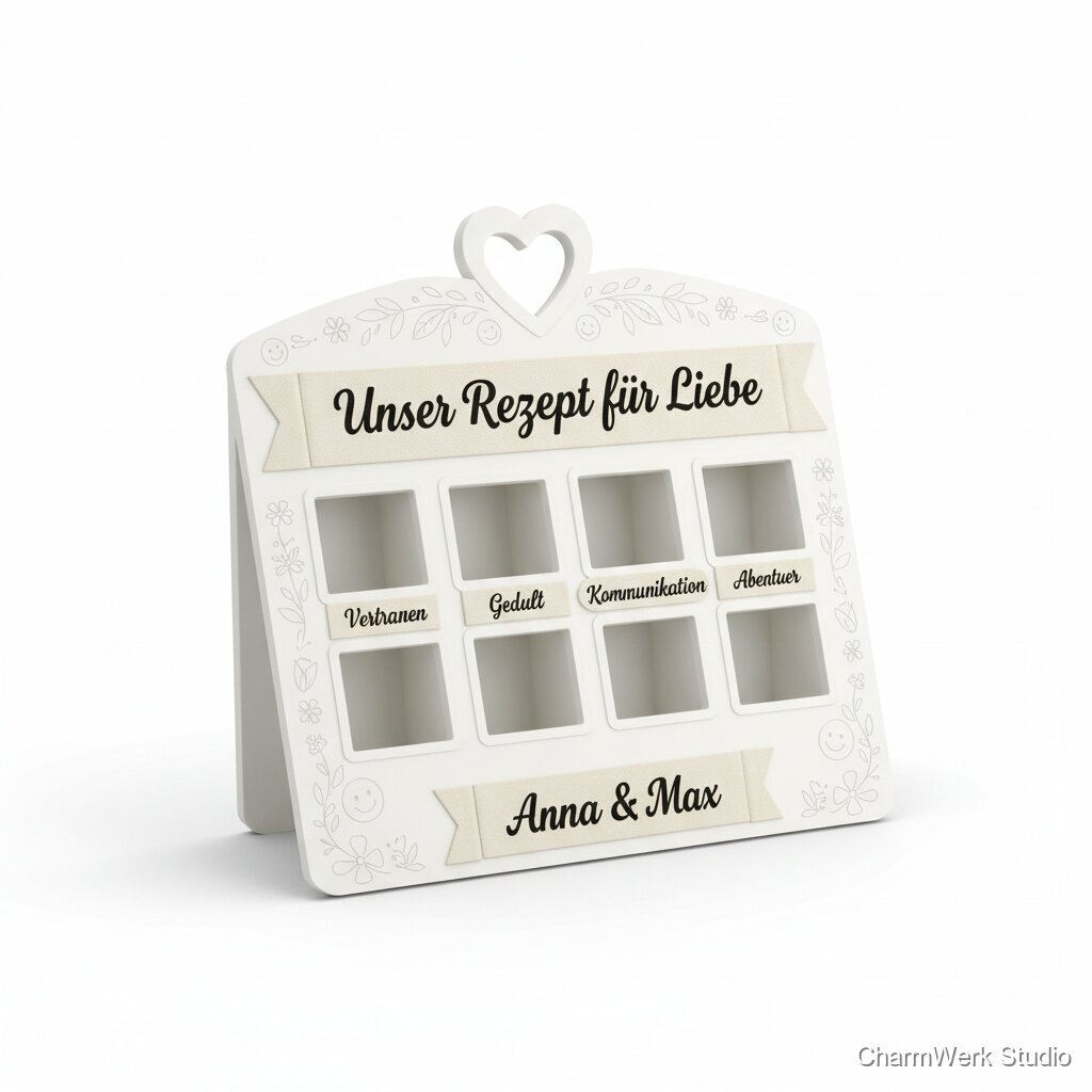 „Unser Rezept für Liebe“ Gewürz- und Kräuterhalter