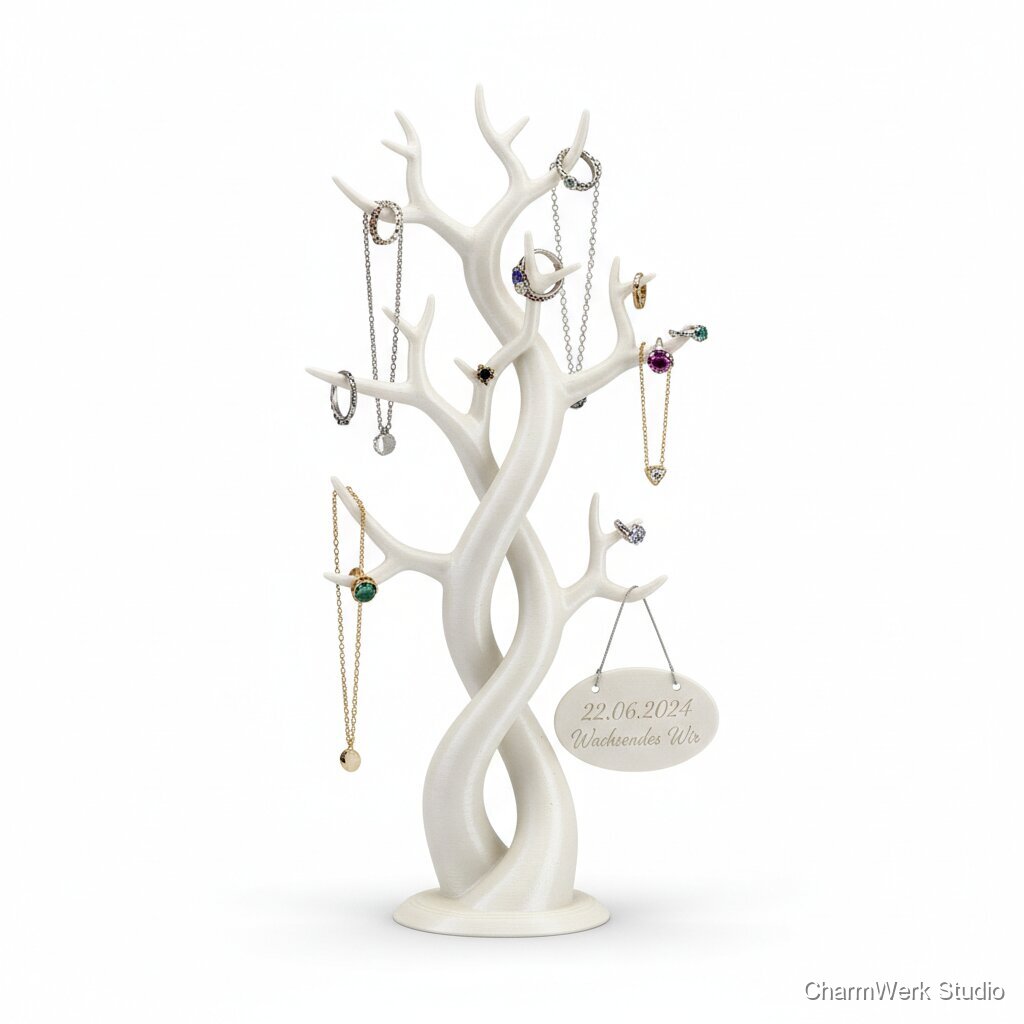 3D-gedruckter Schmuckbaum als „Wachsendes Wir“