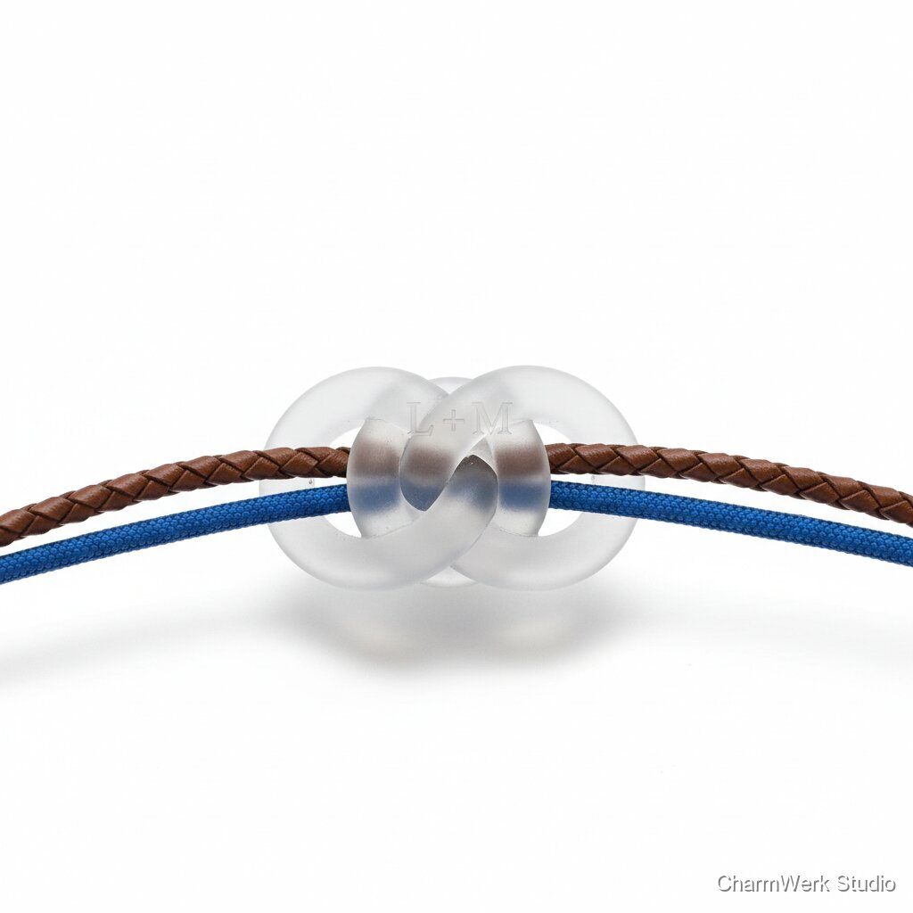 3D-gedrucktes Paar-Armband-Tool: „Knoten der Liebe“ Schließe