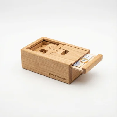 CNC-gefräste Puzzle-Box für Gutschein oder Schmuck