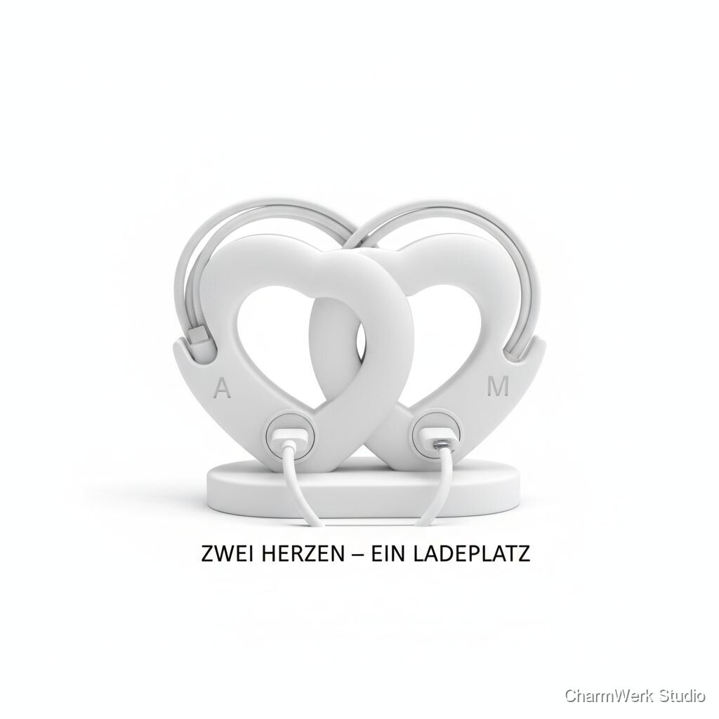 „Zwei Herzen – ein Ladeplatz“ Kabel- und Ladestationsdock