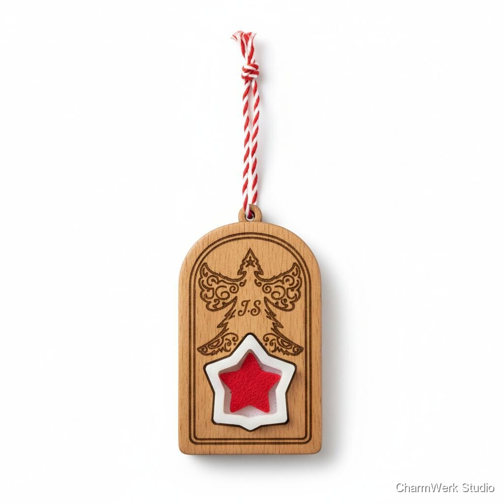 Weihnachts-Duftanhänger fürs Auto mit 3D-Reservoir
