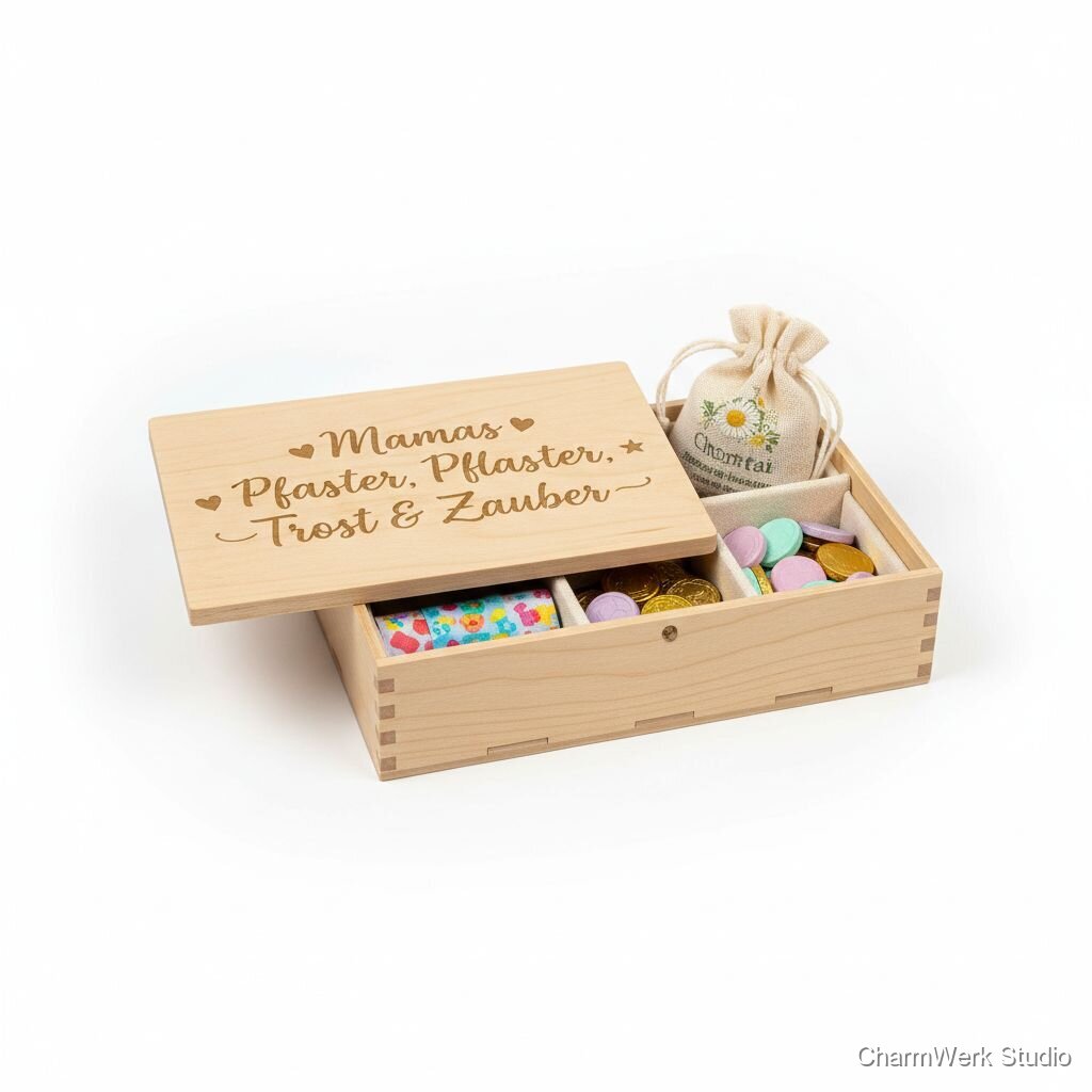 Personalisierte „Mama-Apotheke“ Erste-Hilfe-Dose graviert
