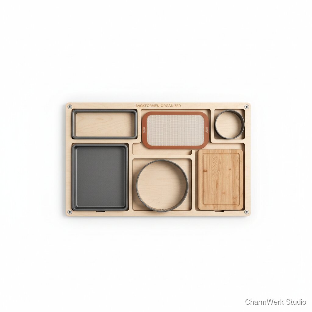 CNC-gefrästes Backformen-Organizerbrett