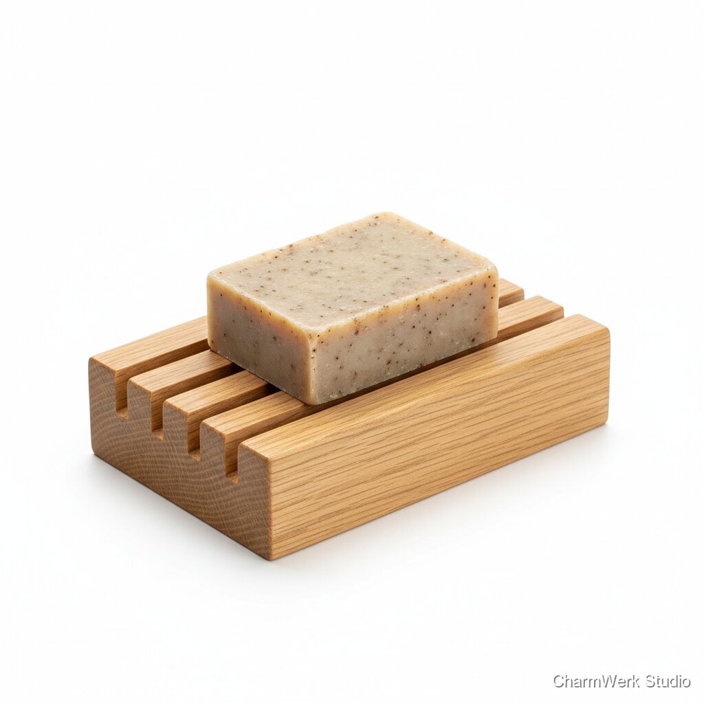 CNC-gefräster Seifenhalter mit Abtropfkanälen