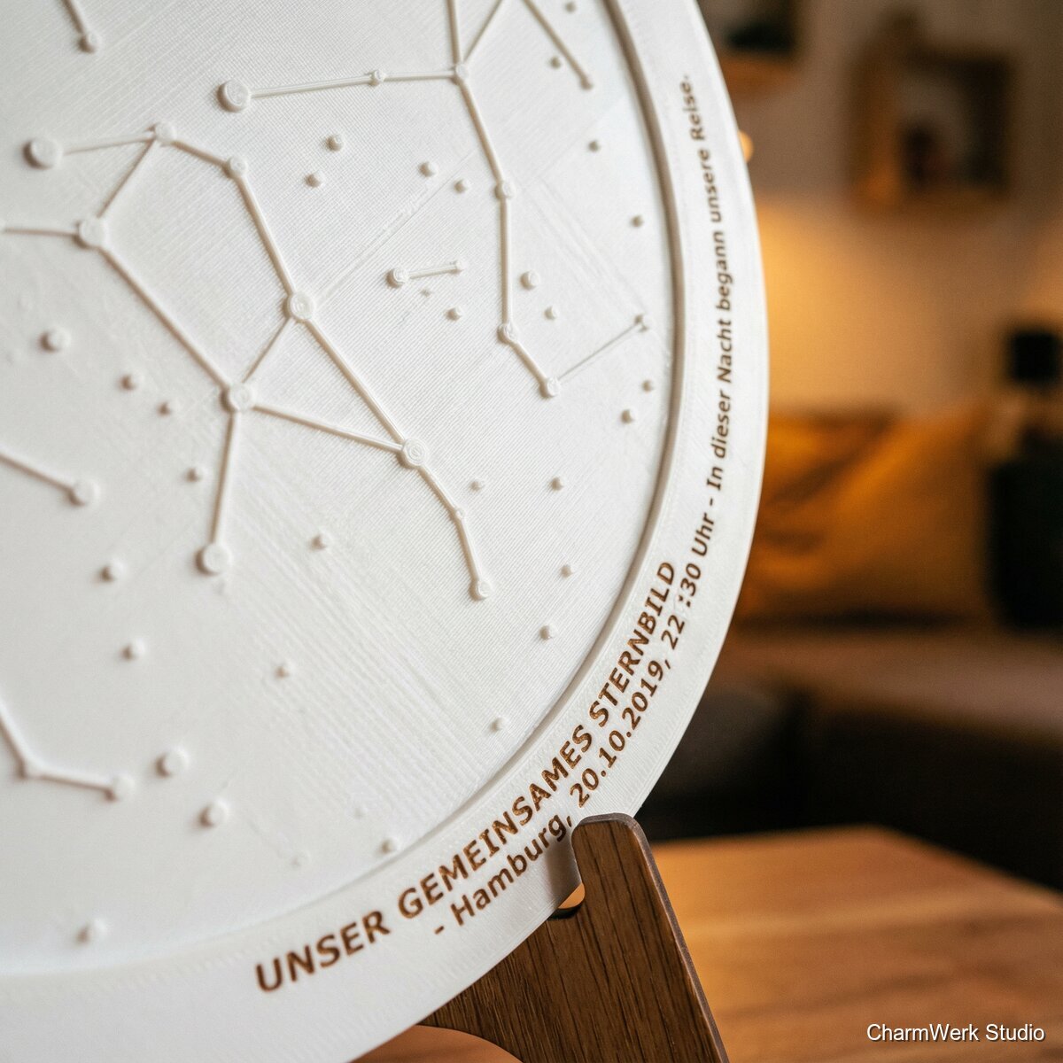 Gemeinsames Sternbild als 3D-Himmelskarte - Detailansicht