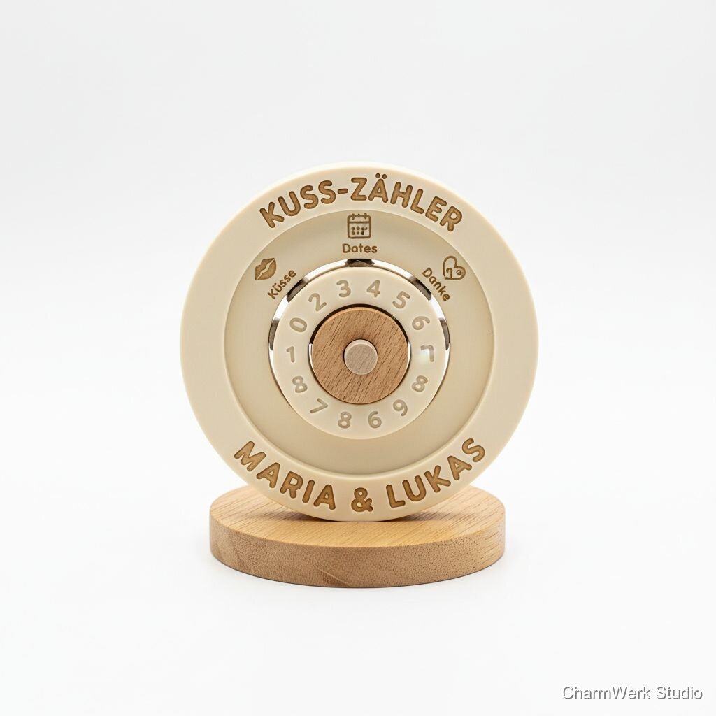 „Kuss-Zähler“ als drehbarer Tisch-Token