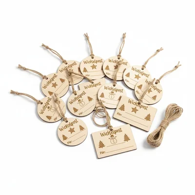 Geschenkanhänger-Set „Wichtelpost“ mit Icons