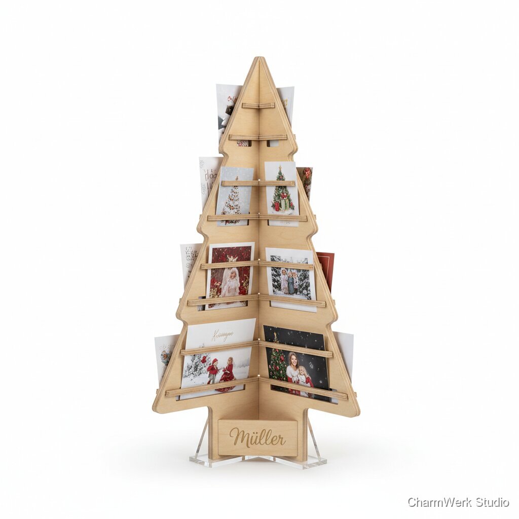 Weihnachtskarten-Display „Kartenbaum“ zum Aufstellen